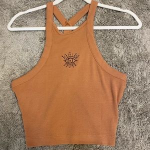 XS orange trendy tank top—FASHION NOVA